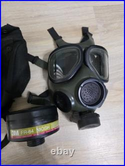 3M FR-M40-20 Full Facepiece Respirator Gas Mask US M + FR-64 Filter + Bag