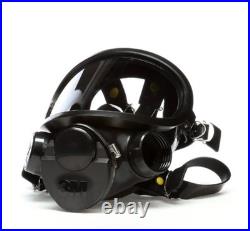 3M Fr-7800B-L Fr-M40 Gas Mask, Butyl Rubber, 6 Suspension Points, L Mask Size