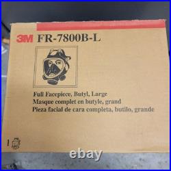 3M Fr-7800B-L Fr-M40 Gas Mask, Butyl Rubber, 6 Suspension Points, L Mask Size