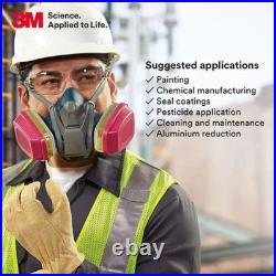 3M Full Face Respirator 6700 Small+ Multi Gas Organic Vapor P100 Cartridge 60923