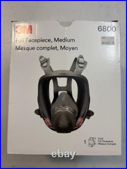 3M Full Face Reusable Respirator Size Medium Gas Mask Facepiece 6800