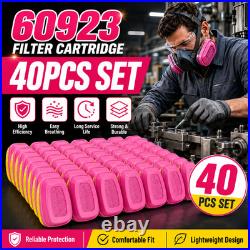 3M Respirator Mask Cartridge Pack 40PCS 60923 for Organic Vapor Workplace Uses