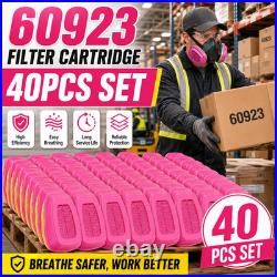 3M Respirator Mask Cartridge Pack 40PCS 60923 for Organic Vapor Workplace Uses