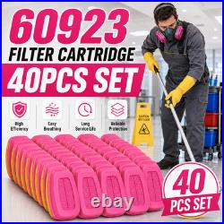 3M Respirator Mask Cartridge Pack 40PCS 60923 for Organic Vapor Workplace Uses