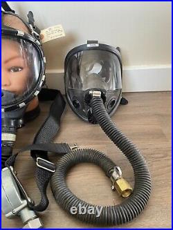3 Pilot Firefighter Respirators Scott Scottoramic Facepiece Gas Mask