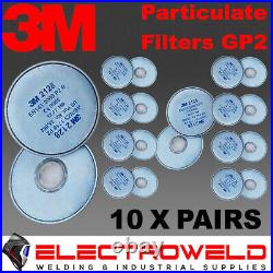 3m 2128 Gp2 P2 Filter Respirator Welding Grinding Paint Gas Smoke 6000 7000