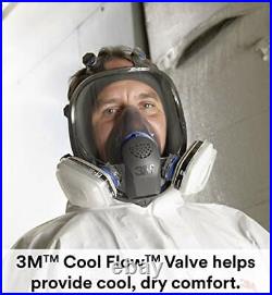 3m 7 In 1 Ff402 Med Full Face Ppe Gas Mask Respirator Spraying Painting USA Made
