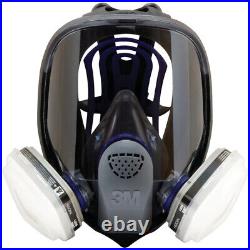 3m 7 In 1, Ff-401 Full Face Mask Reusable Respirator Gas Spraying Painting Small