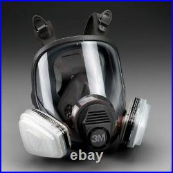 3m 7 In 1 Reusable Full Face Respirator Facepiece Gas Mask Painting Spraying Med