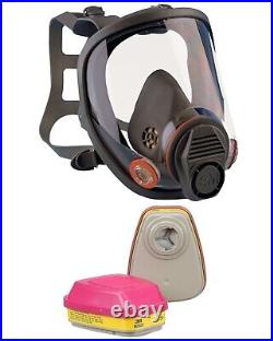 3m Ppe Full Face Reusable Respirator Protection Facepiece Mask Cartridge Option