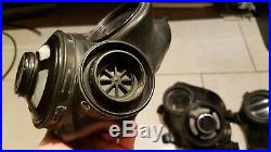 3x LOT Canadian Military C3 Respirator Gas Mask 40mm Filter 60mm NATO with Filter