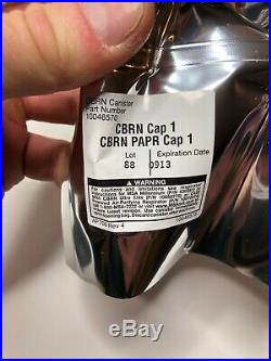 4 PACK NATO 40mm NBC BRN Gas Mask Respirator Filter, 2023 MSA 10046570 Cap 1