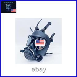 4 Sets of Gas Mask Face Respirator CBRN Mask Military NBC Filter Bottle / Hose