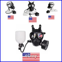 4 Sets of Gas Mask Face Respirator CBRN Mask Military NBC Filter Bottle / Hose