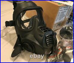 4 pack Scott FRR CBRN full face Gas mask Respirators with 8 filters 2028. LG or MD