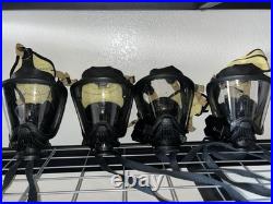 4x MSA Ultra Elite SCBA Full Face Firefighter Respirator Gas Mask Size 4x M