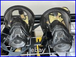 4x MSA Ultra Elite SCBA Full Face Firefighter Respirator Gas Mask Size 4x M