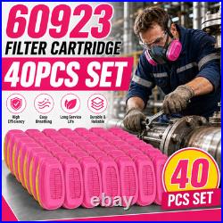 60923 40PCS Respirator Cartridge Replacements for 3M Masks in Organic Vapor Work