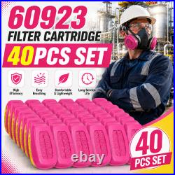60923 40PCS Respirator Cartridge Replacements for 3M Masks in Organic Vapor Work