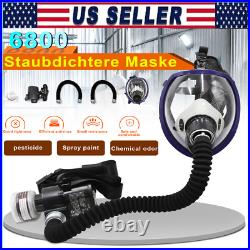 6800 Chemical Paint Spray Respirator Air Breathing Full Face Gas Mask