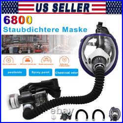 6800 Chemical Paint Spray Respirator Air Breathing Full Face Gas Mask