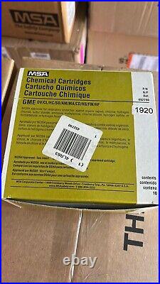 (8) Box Of 10 MSA Multi Gas Chemical Cartridges 492790 Comfo Respirator GME