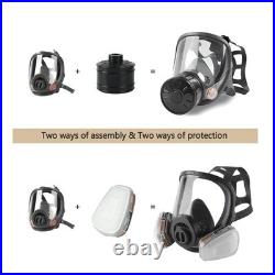 AMZYXUAN Full Face Gas Mask Nuclear, Chemical, Paint, Dust, Vapors Respirator 4