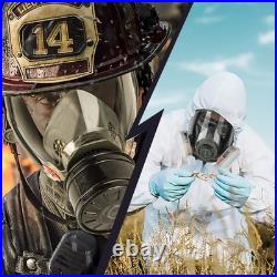 AMZYXUAN Full Face Gas Mask Nuclear, Chemical, Paint, Dust, Vapors Respirator 4