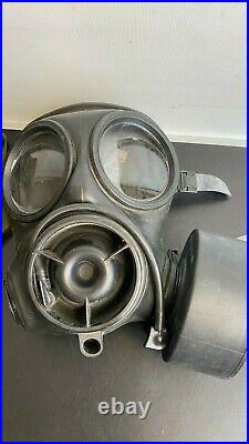 AVON 1989 British Army Respirator Gas Mask S10 Size 2 & Pouch & NBC