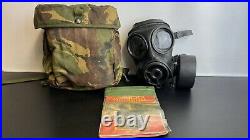 AVON 1989 British Army Respirator Gas Mask S10 Size 2 & Pouch & NBC
