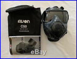 AVON C50 Respirator Gas Mask 40mm with Carrying Case and Manual 70501-141