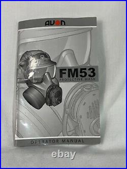 AVON FM-53 The premier Avon Gas Mask RH LARGE w CBRN Avon 40mm NATO Filter