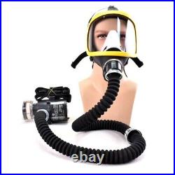 Adjustable Air Fed Full Face Gas Mask Constant Flow Respirator System Breathing