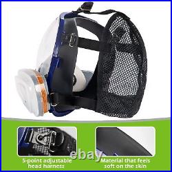 AirGearPro G-750 Respirator Full Face Mask with A1P2 Filters Anti-Gas, Anti-D