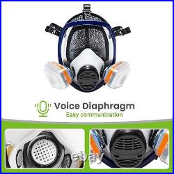 AirGearPro G-750 Respirator Full Face Mask with A1P2 Filters Anti-Gas, Anti-Dust
