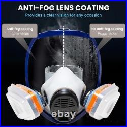 AirGearPro G-750 Respirator Full Face Mask with A1P2 Filters Anti-Gas, Anti-Dust