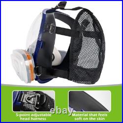 AirGearPro G-750 Respirator Full Face Mask with A1P2 Filters Anti-Gas, Anti-Dust