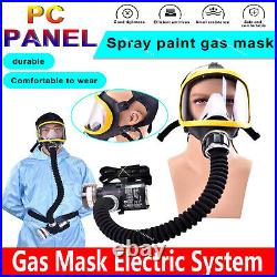 Air Fed Full Face Gas Mask Electric Constant Flow Respirator Supplied Facepiece