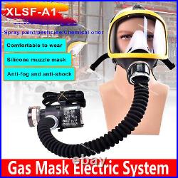 Air Fed Full Face Gas Mask Electric Constant Flow Respirator Supplied Facepiece