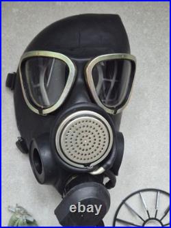 Army Soviet Russian Black Lenses Gas Mask PMK-2 Original Mask Set Size 2, NEW