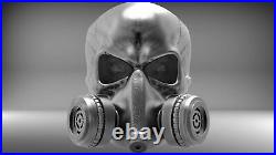 Attractive Special Men's Gothic Gas Mask Respirator Skull Design Handmade Ring