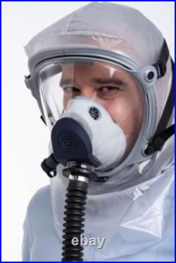 Auto Body Paint Shop Respirator Kit Full Face PAPR Hood + Blower 25 L/min