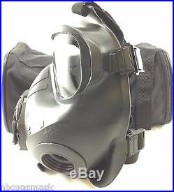 Avon C50 CBRN Gas Mask 40mm NATO Twin Port APR Respirator Large COMMS MKII
