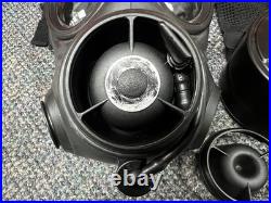 Avon FM12 CBRN Gas Mask Respirator, Size 2 Dual-Port With Rare Wilcox Valve