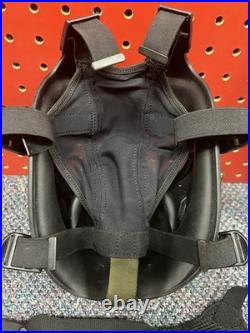 Avon FM12 CBRN Gas Mask Respirator, Size 2 Dual-Port With Rare Wilcox Valve