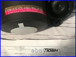 Avon FM12 Respirator Gas Mask & New Avon Mask Filter / Size 1 Large