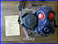 Avon FM12 Respirator Gas Mask Rare Size 1 including bag and practice filter