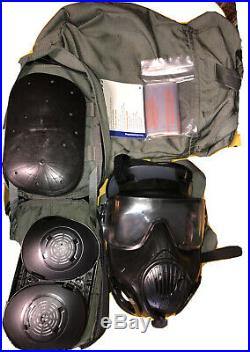 Avon M50 Gas Mask Air Purifying Respirator Kit MEDIUM With FTO Filters