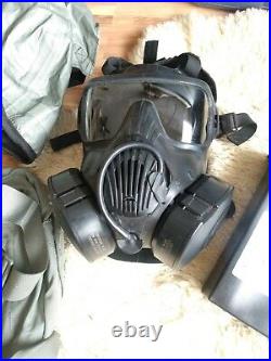 Avon M50 Gas Mask Full Face Respirator + Carry Bag NBC Protection LARGE Size