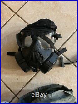 Avon M50 Gas Mask Full Face Respirator + Carry Bag, NBC Protection, Medium Size